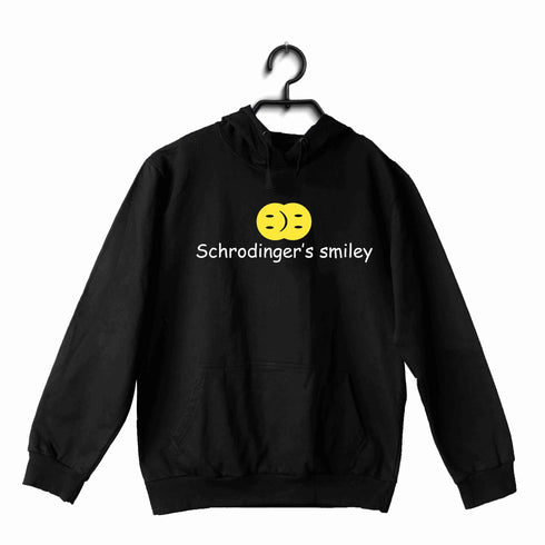 Nerd Physics SCHRODINGER'S SMILEY UNISEX HOODIE Sweatshirts