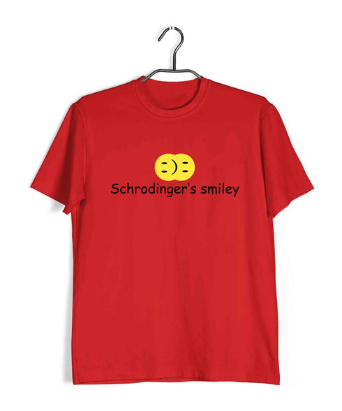 Nerd Physics SCHRODINGER'S SMILEY Custom Printed Graphic Design T-Shirt for Women