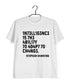 Nerd Physics INTELLIGENCE IS THE ABILITY TO ADAPT TO CHANGE Custom Printed Graphic Design T-Shirt for Women