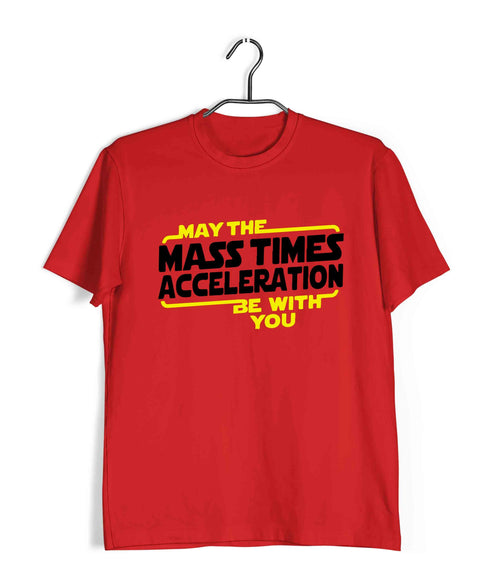 Nerd Physics MAY THE FORCE BE WITH YOU Custom Printed Graphic Design T-Shirt for Women