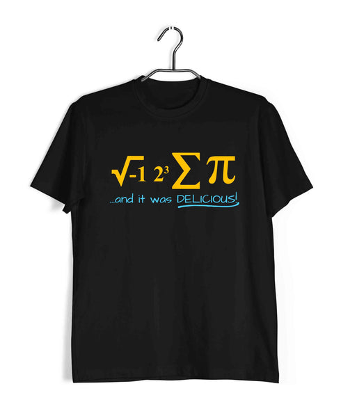 Nerd Physics I ATE SOME PIE AND IT WAS DELICIOUS Custom Printed Graphic Design T-Shirt for Men