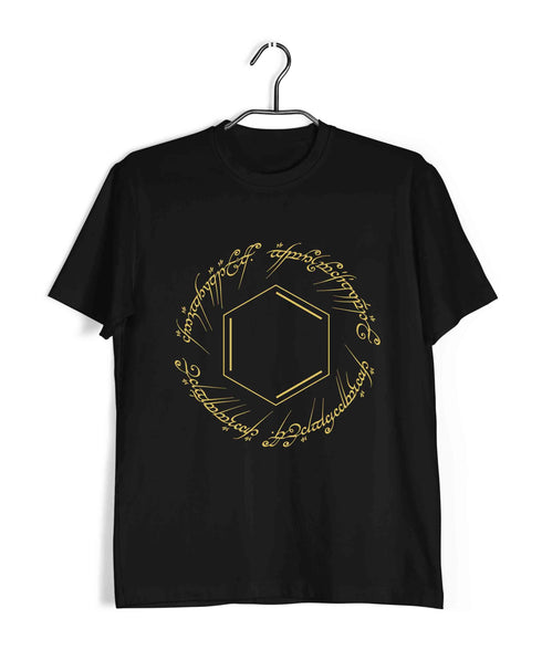 Chemistry BENZENE ONE RING TO RULE THEM ALL Nerd Wordplay Casual Graphic Printed T-Shirt for Men