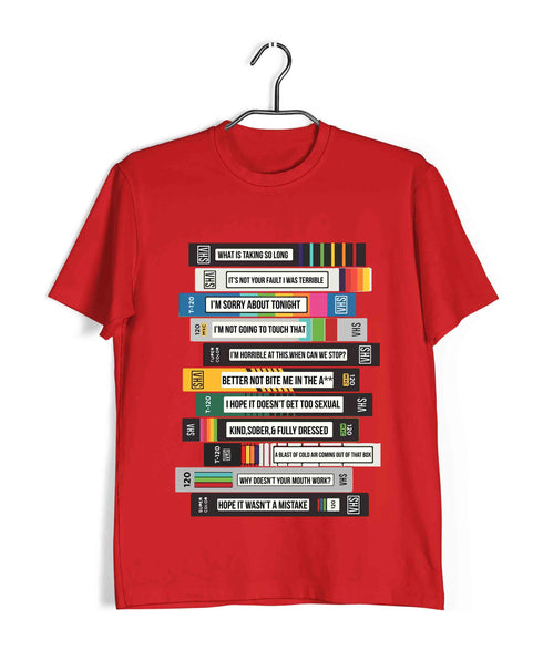 5 TV Series TAPES TITLES Custom Printed Graphic Design T-Shirt for Women