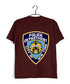 3 TV Series NYPD POLICE BADGE Custom Printed Graphic Design T-Shirt for Men