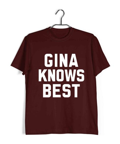 3 TV Series GINA KNOWS BEST Custom Printed Graphic Design T-Shirt for Men