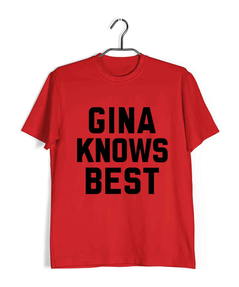 3 TV Series GINA KNOWS BEST Custom Printed Graphic Design T-Shirt for Men