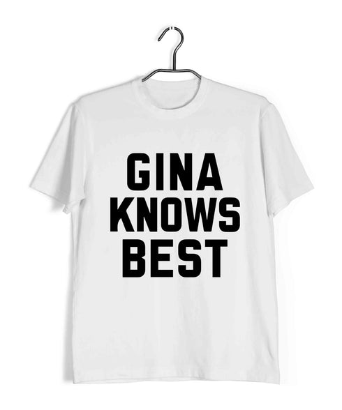 3 TV Series GINA KNOWS BEST Custom Printed Graphic Design T-Shirt for Men