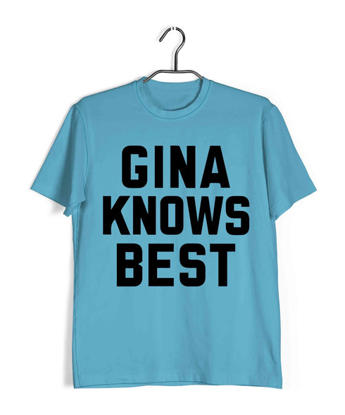 3 TV Series GINA KNOWS BEST Custom Printed Graphic Design T-Shirt for Men