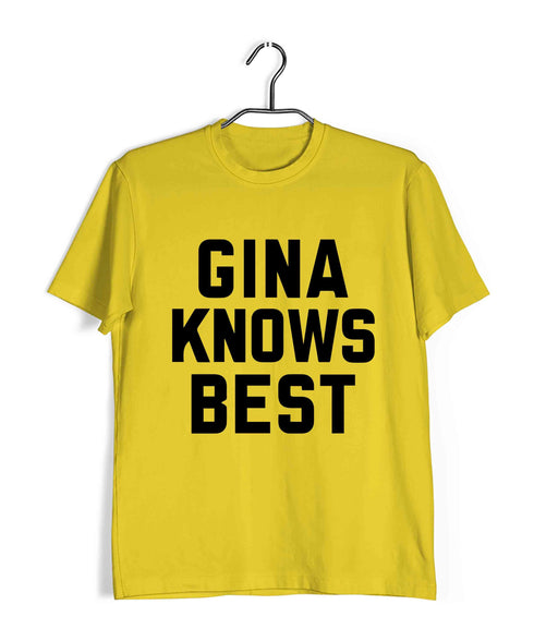 3 TV Series GINA KNOWS BEST Custom Printed Graphic Design T-Shirt for Men