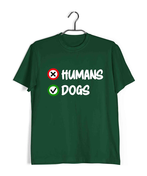 Dogs HUMANS VS DOGS Aaramkhor Specials Casual Graphic Printed T-Shirt for Men