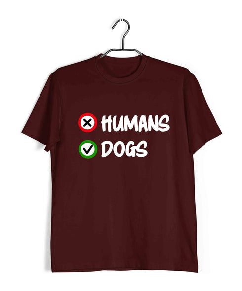 Dogs HUMANS VS DOGS Aaramkhor Specials Casual Graphic Printed T-Shirt for Men