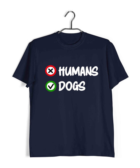 Dogs HUMANS VS DOGS Aaramkhor Specials Casual Graphic Printed T-Shirt for Men