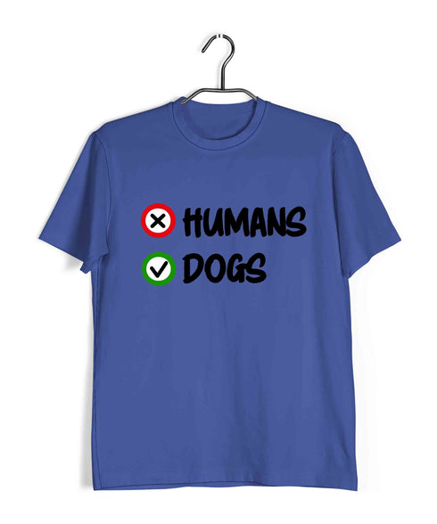 Dogs HUMANS VS DOGS Aaramkhor Specials Casual Graphic Printed T-Shirt for Men