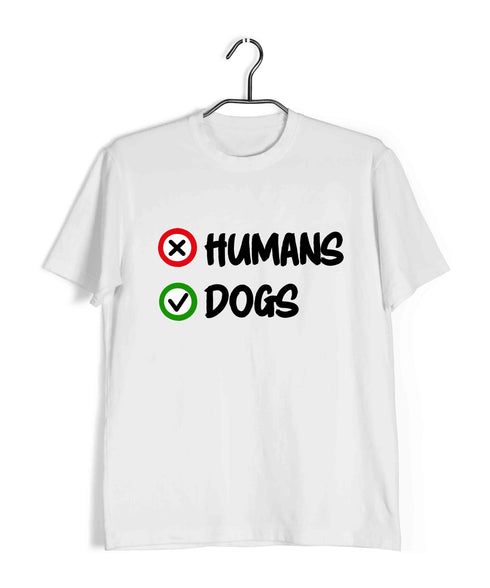 Dogs HUMANS VS DOGS Aaramkhor Specials Casual Graphic Printed T-Shirt for Men
