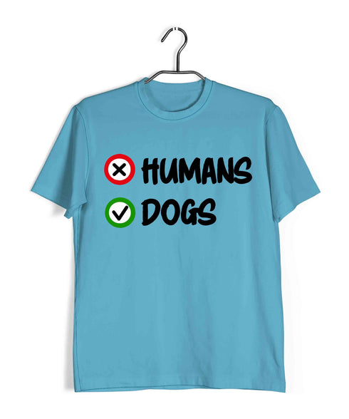 Dogs HUMANS VS DOGS Aaramkhor Specials Casual Graphic Printed T-Shirt for Men