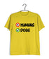 Dogs HUMANS VS DOGS Aaramkhor Specials Casual Graphic Printed T-Shirt for Men