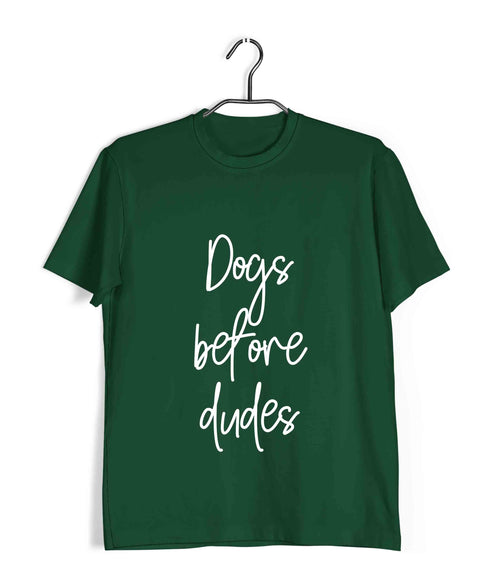Dogs DOGS BEFORE DUDES Aaramkhor Specials Casual Graphic Printed T-Shirt for Men