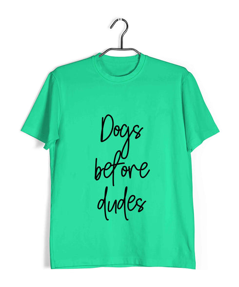 Dogs DOGS BEFORE DUDES Aaramkhor Specials Casual Graphic Printed T-Shirt for Men