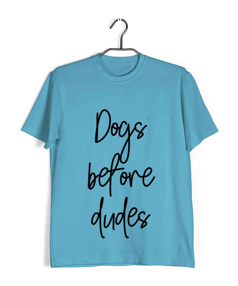 Dogs DOGS BEFORE DUDES Aaramkhor Specials Casual Graphic Printed T-Shirt for Men