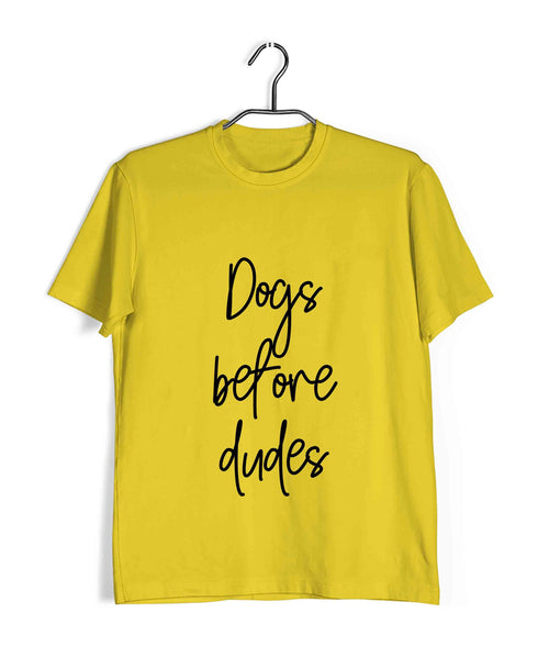 Dogs DOGS BEFORE DUDES Aaramkhor Specials Casual Graphic Printed T-Shirt for Men