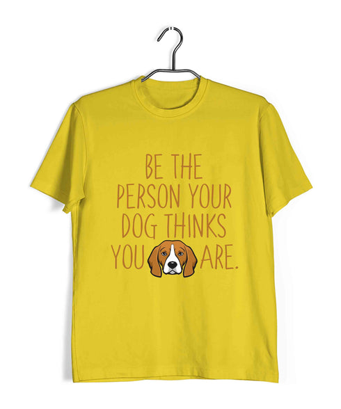 Aaramkhor Specials Dogs BE THE PERSON YOUR DOG THINKS YOU ARE Custom Printed Graphic Design T-Shirt for Women