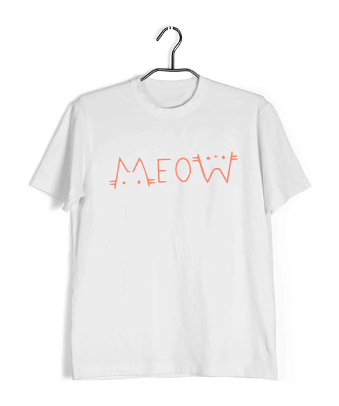 Aaramkhor Specials Cats MEOW Custom Printed Graphic Design T-Shirt for Women