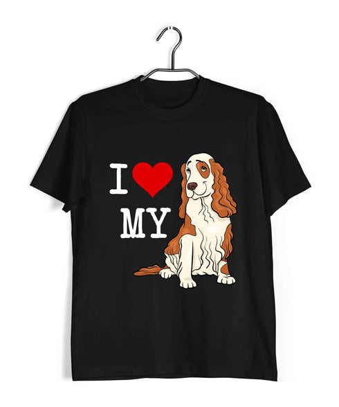 Aaramkhor Specials Dogs COCKER SPANIEL Custom Printed Graphic Design T-Shirt for Women