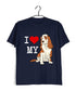Aaramkhor Specials Dogs COCKER SPANIEL Custom Printed Graphic Design T-Shirt for Women