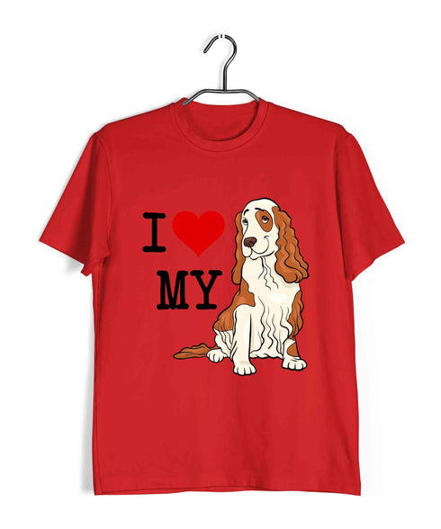 Aaramkhor Specials Dogs COCKER SPANIEL Custom Printed Graphic Design T-Shirt for Women