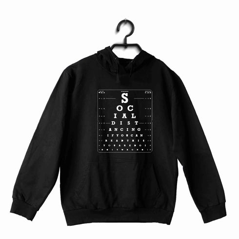 CoronaVirus Lockdown COVID Quarantine Social Distancing Eye Test Social Distancing UNISEX HOODIE Sweatshirts