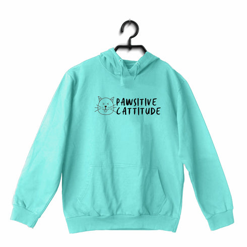 Aaramkhor Pawsitive Cattitude CATS Pets, Cute Hooded SweatShirts