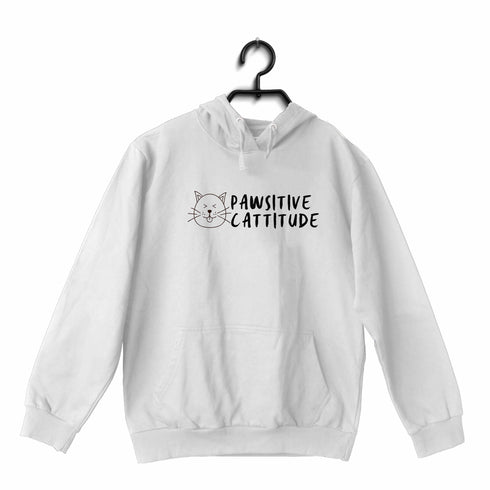 Aaramkhor Pawsitive Cattitude CATS Pets, Cute Hooded SweatShirts
