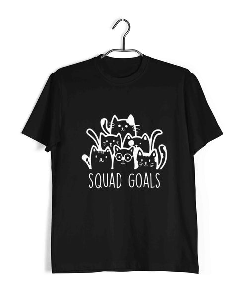 Pets Aaramkhor Specials Cats Squad Goals Custom Printed Graphic Design T-Shirt for Women