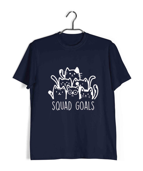 Pets Aaramkhor Specials Cats Squad Goals Custom Printed Graphic Design T-Shirt for Women