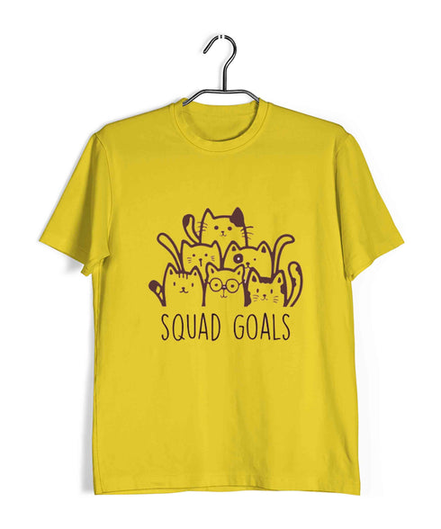 Pets Aaramkhor Specials Cats Squad Goals Custom Printed Graphic Design T-Shirt for Women