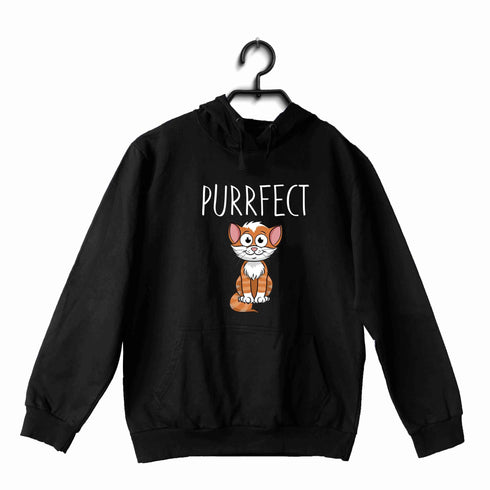 Pets Aaramkhor Specials Cats Purrfect UNISEX HOODIE Sweatshirts
