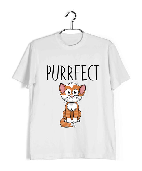 Cats Pets Purrfect Aaramkhor Specials Casual Graphic Printed T-Shirt for Men