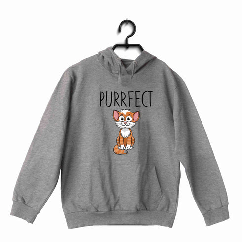 Pets Aaramkhor Specials Cats Purrfect UNISEX HOODIE Sweatshirts