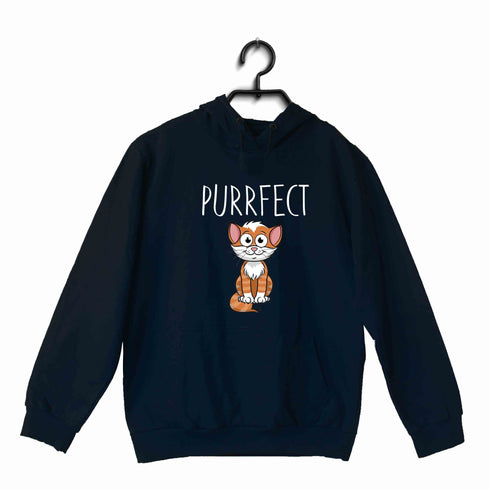 Pets Aaramkhor Specials Cats Purrfect UNISEX HOODIE Sweatshirts