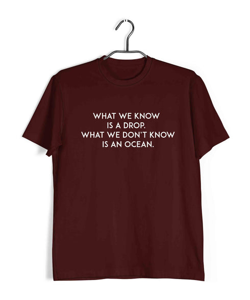 91 TV Series Dark What we know is a drop. Custom Printed Graphic Design T-Shirt for Women
