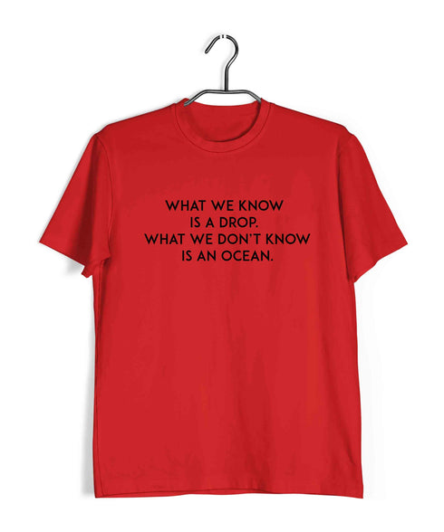 91 TV Series Dark What we know is a drop. Custom Printed Graphic Design T-Shirt for Women