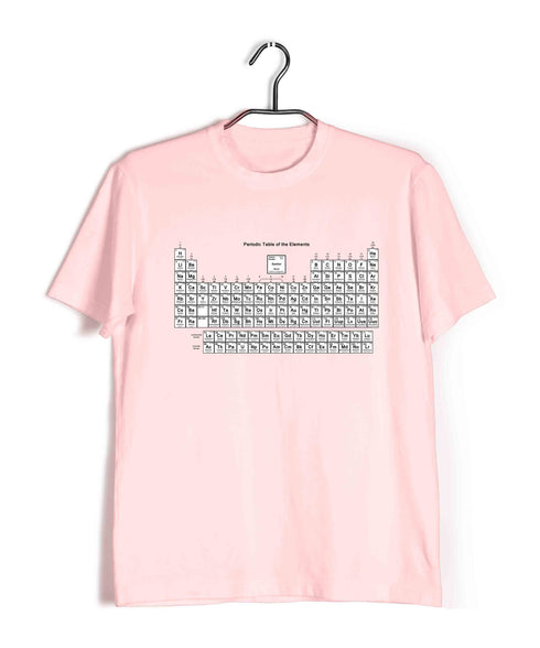 Chemistry Periodic Table Nerd Science Casual Graphic Printed T-Shirt for Men