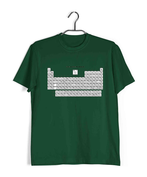 Chemistry Periodic Table Nerd Science Casual Graphic Printed T-Shirt for Men