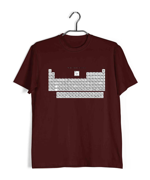 Chemistry Periodic Table Nerd Science Casual Graphic Printed T-Shirt for Men