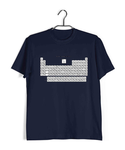 Chemistry Periodic Table Nerd Science Casual Graphic Printed T-Shirt for Men