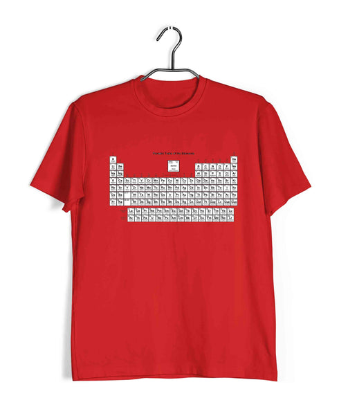 Chemistry Periodic Table Nerd Science Casual Graphic Printed T-Shirt for Men
