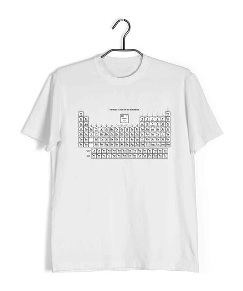 Chemistry Periodic Table Nerd Science Casual Graphic Printed T-Shirt for Men