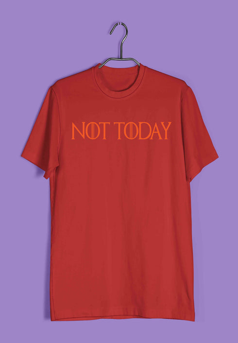 2 TV Series NOT TODAY Custom Printed Graphic Design T-Shirt for Men