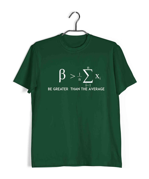 Mathematics Be > Average Nerd Wordplay Casual Graphic Printed T-Shirt for Men