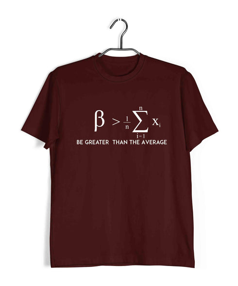Mathematics Be > Average Nerd Wordplay Casual Graphic Printed T-Shirt for Men